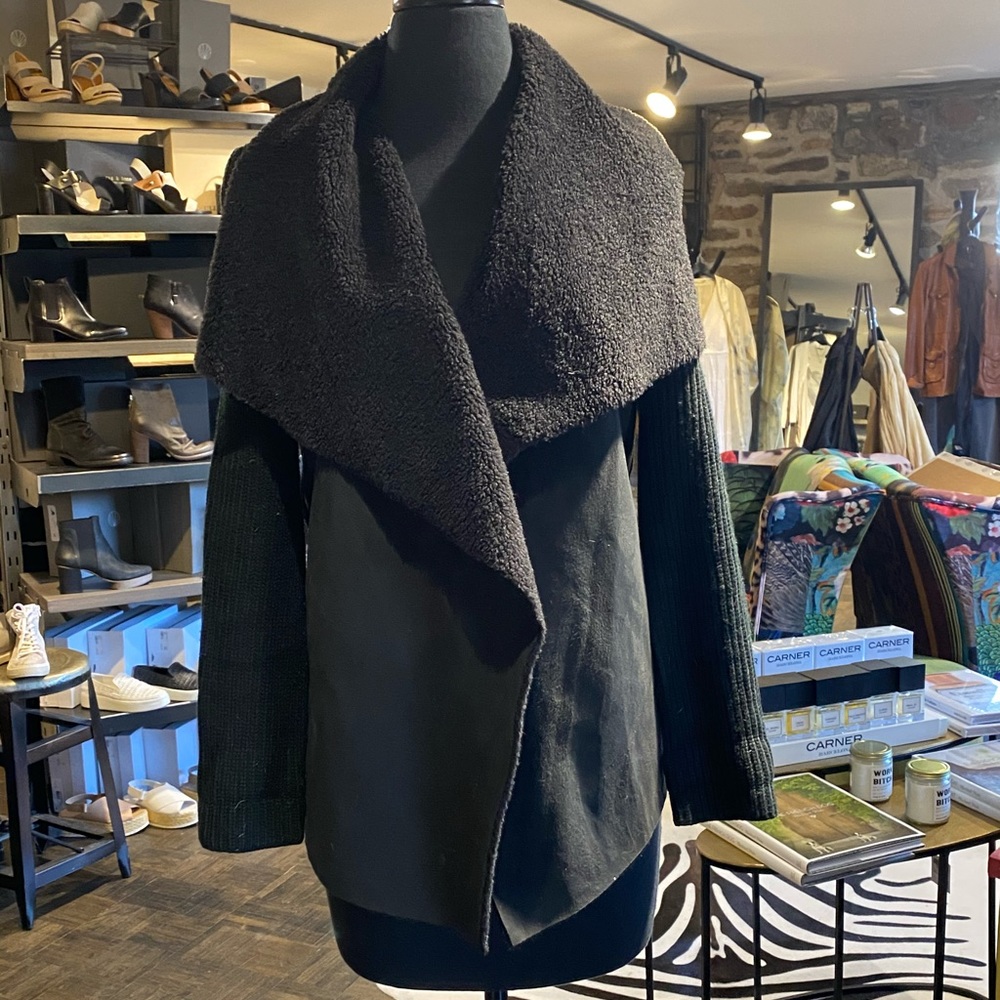 John & Jenn Multimedia Long Sleeve Coat